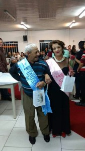 2 lugar José Dos Santos Reis 73 anos e Romilda Gonçalves da Silva 62 anos.